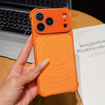 Custodia magnetica per telefono con texture a onde d'acqua e pellicola protettiva per obiettivo., For iPhone 17 Pro Max, For iPhone 17 Pro, For iPhone 17