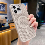 Custodia magnetica rinfrescante a nido d'ape per telefono, piacevole al tatto., For iPhone 12 Pro, For iPhone 11 Pro Max