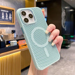 Custodia magnetica rinfrescante a nido d'ape per telefono, piacevole al tatto., For iPhone 12 Pro, For iPhone 11 Pro Max