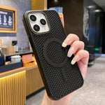 Custodia magnetica rinfrescante a nido d'ape per telefono, piacevole al tatto., For iPhone 12 Pro, For iPhone 11 Pro Max