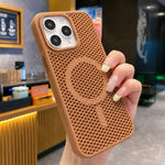 Custodia magnetica rinfrescante a nido d'ape per telefono, piacevole al tatto., For iPhone 12 Pro, For iPhone 11 Pro Max