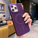Custodia magnetica rinfrescante a nido d'ape per telefono, piacevole al tatto., For iPhone 12 Pro, For iPhone 11 Pro Max