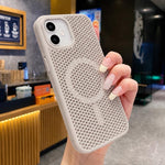 Custodia magnetica rinfrescante a nido d'ape per telefono, piacevole al tatto., For iPhone 12, For iPhone 12 Pro Max