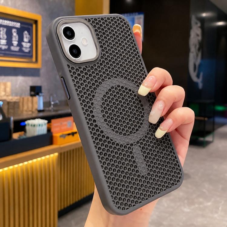 Custodia magnetica rinfrescante a nido d'ape per telefono, piacevole al tatto., For iPhone 12, For iPhone 12 Pro Max