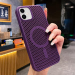Custodia magnetica rinfrescante a nido d'ape per telefono, piacevole al tatto., For iPhone 12, For iPhone 12 Pro Max