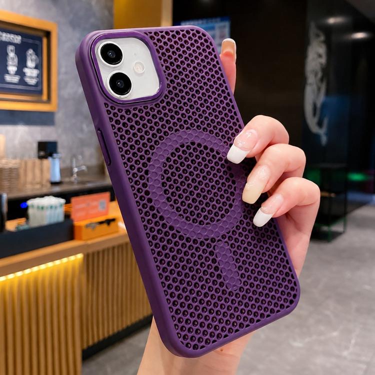 Custodia magnetica rinfrescante a nido d'ape per telefono, piacevole al tatto., For iPhone 12, For iPhone 12 Pro Max