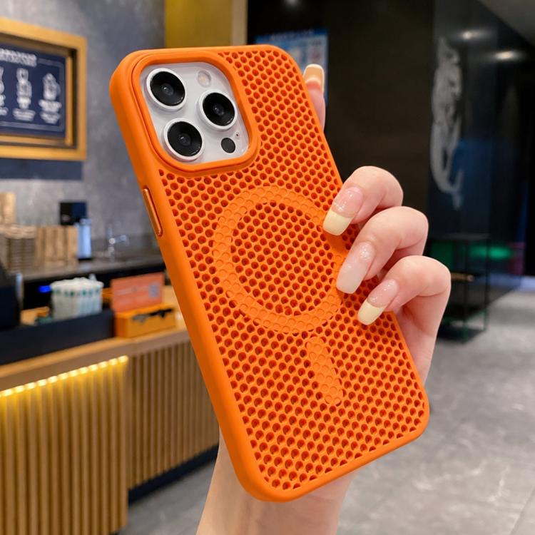 Custodia magnetica rinfrescante a nido d'ape per telefono, piacevole al tatto., For iPhone 12 Pro, For iPhone 11 Pro Max