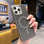 Custodia magnetica rinfrescante a nido d'ape per telefono, piacevole al tatto., For iPhone 12 Pro, For iPhone 11 Pro Max