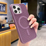 Custodia magnetica rinfrescante a nido d'ape per telefono, piacevole al tatto., For iPhone 12 Pro, For iPhone 11 Pro Max