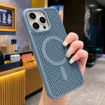 Custodia magnetica rinfrescante a nido d'ape per telefono, piacevole al tatto., For iPhone 12 Pro, For iPhone 11 Pro Max
