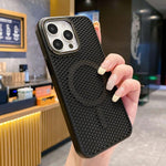 Custodia magnetica rinfrescante a nido d'ape per telefono, piacevole al tatto., For iPhone 14 Pro Max, For iPhone 13 Pro Max