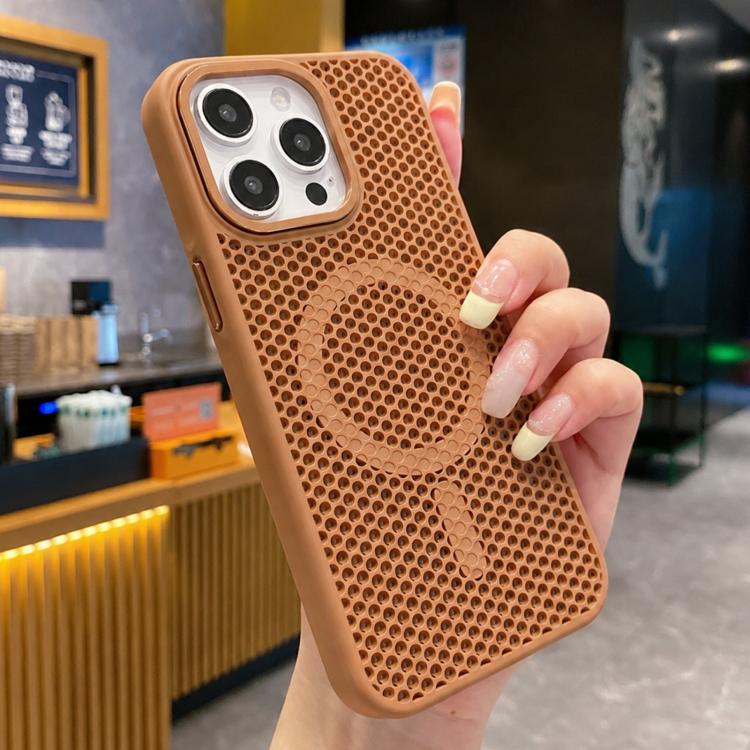 Custodia magnetica rinfrescante a nido d'ape per telefono, piacevole al tatto., For iPhone 14 Pro Max, For iPhone 13 Pro Max