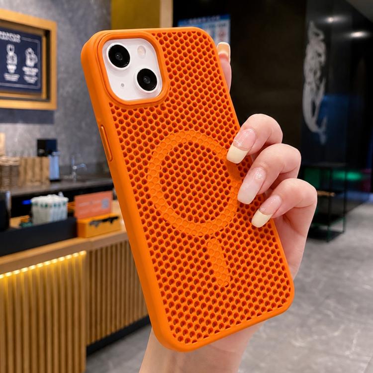 Custodia magnetica rinfrescante a nido d'ape per telefono, piacevole al tatto., For iPhone 14, For iPhone 14 Pro