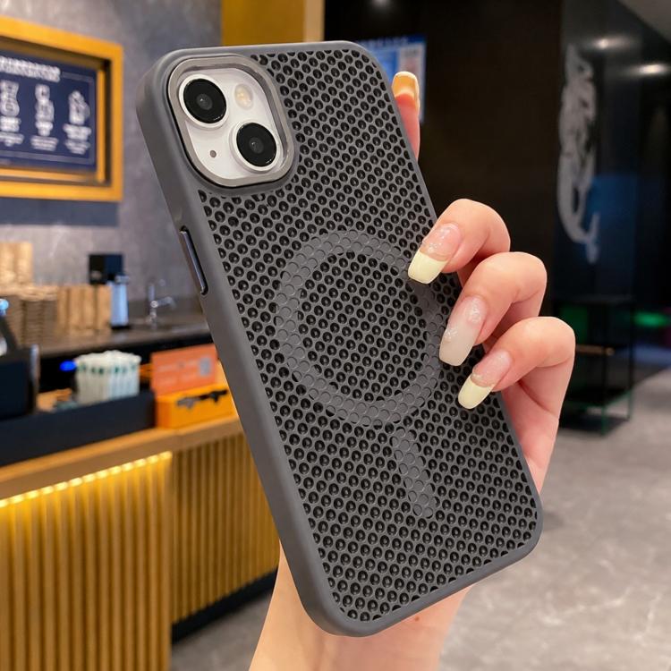 Custodia magnetica rinfrescante a nido d'ape per telefono, piacevole al tatto., For iPhone 14, For iPhone 14 Pro
