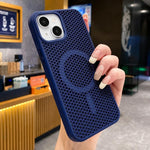 Custodia magnetica rinfrescante a nido d'ape per telefono, piacevole al tatto., For iPhone 14, For iPhone 14 Pro