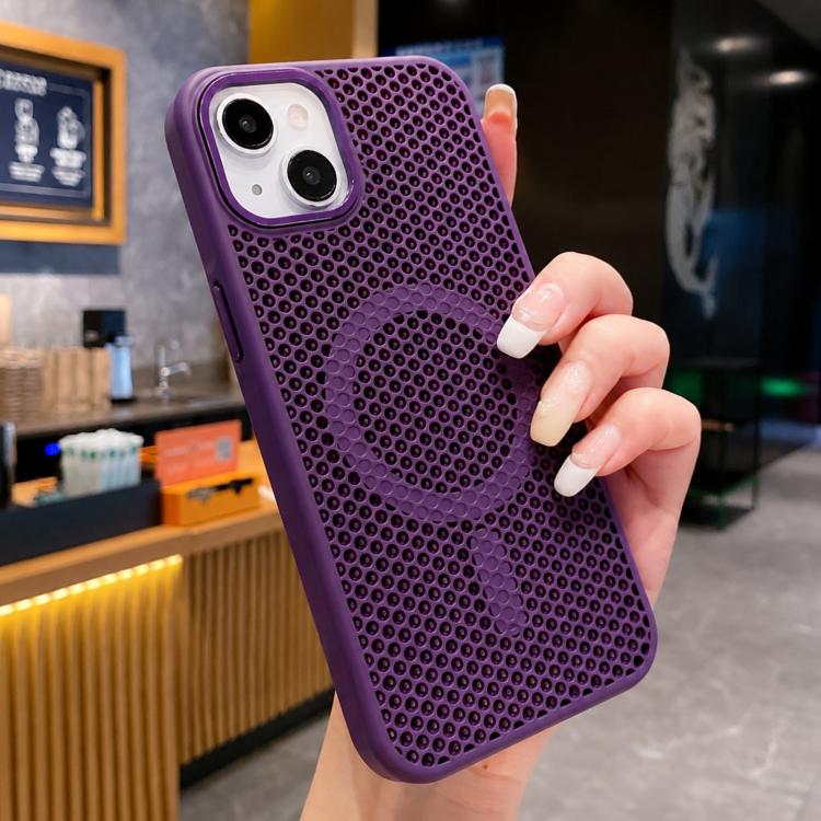Custodia magnetica rinfrescante a nido d'ape per telefono, piacevole al tatto., For iPhone 14, For iPhone 14 Pro