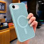 Custodia magnetica rinfrescante a nido d'ape per telefono, piacevole al tatto., For iPhone 17e / 16e, For iPhone 17 Pro Max