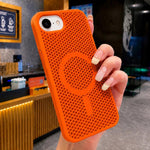 Custodia magnetica rinfrescante a nido d'ape per telefono, piacevole al tatto., For iPhone 17e / 16e, For iPhone 17 Pro Max