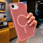 Custodia magnetica rinfrescante a nido d'ape per telefono, piacevole al tatto., For iPhone 17e / 16e, For iPhone 17 Pro Max
