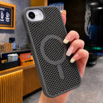 Custodia magnetica rinfrescante a nido d'ape per telefono, piacevole al tatto., For iPhone 17e / 16e, For iPhone 17 Pro Max