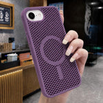 Custodia magnetica rinfrescante a nido d'ape per telefono, piacevole al tatto., For iPhone 17e / 16e, For iPhone 17 Pro Max