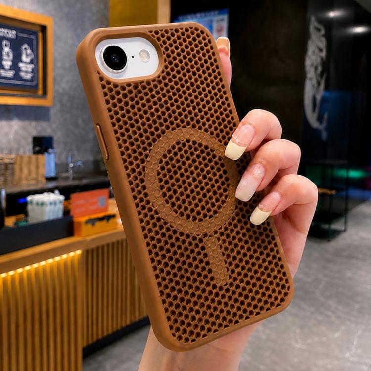 Custodia magnetica rinfrescante a nido d'ape per telefono, piacevole al tatto., For iPhone 17e / 16e, For iPhone 17 Pro Max