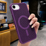 Custodia magnetica rinfrescante a nido d'ape per telefono, piacevole al tatto., For iPhone 17e / 16e, For iPhone 17 Pro Max