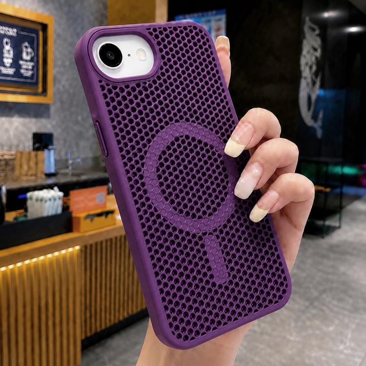 Custodia magnetica rinfrescante a nido d'ape per telefono, piacevole al tatto., For iPhone 17e / 16e, For iPhone 17 Pro Max