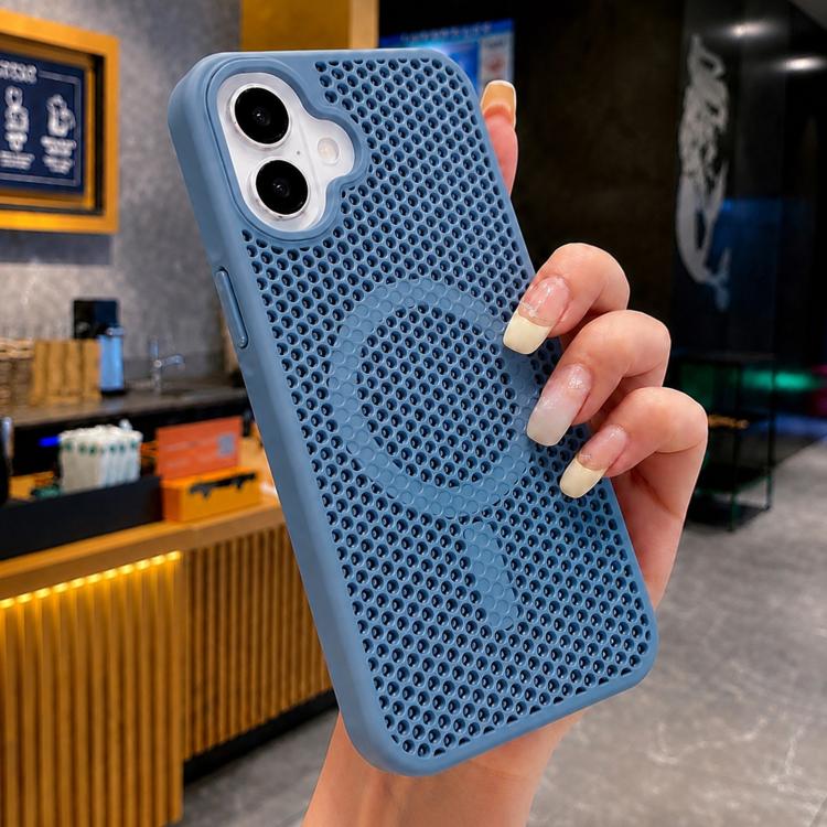 Custodia magnetica rinfrescante a nido d'ape per telefono, piacevole al tatto., For iPhone 16 Pro, For iPhone 16 Plus