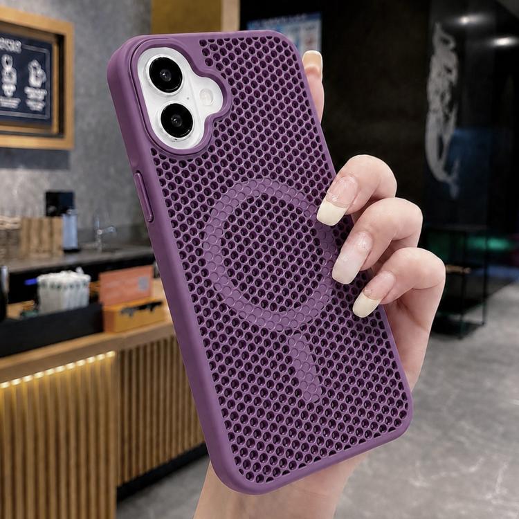 Custodia magnetica rinfrescante a nido d'ape per telefono, piacevole al tatto., For iPhone 17 Pro, For iPhone 17