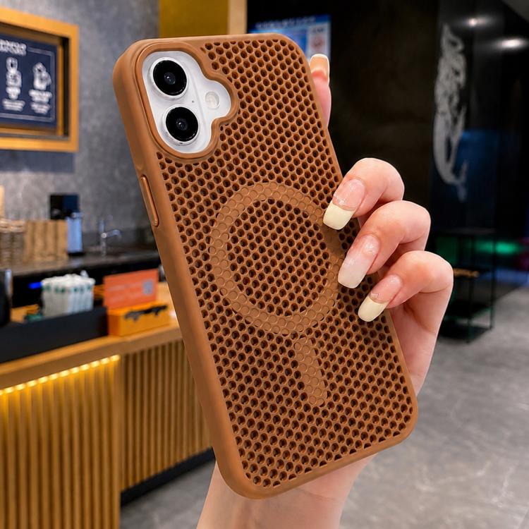 Custodia magnetica rinfrescante a nido d'ape per telefono, piacevole al tatto., For iPhone 17 Pro, For iPhone 17