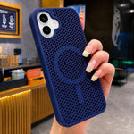 Custodia magnetica rinfrescante a nido d'ape per telefono, piacevole al tatto., For iPhone 17 Pro, For iPhone 17