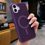 Custodia magnetica rinfrescante a nido d'ape per telefono, piacevole al tatto., For iPhone 17 Pro, For iPhone 17