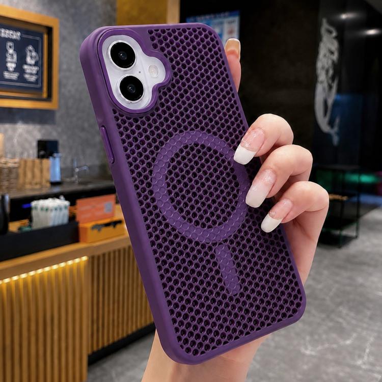Custodia magnetica rinfrescante a nido d'ape per telefono, piacevole al tatto., For iPhone 17 Pro, For iPhone 17