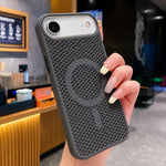 Custodia magnetica rinfrescante a nido d'ape per telefono, piacevole al tatto., For iPhone Air, For iPhone 16 Pro Max