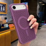 Custodia magnetica rinfrescante a nido d'ape per telefono, piacevole al tatto., For iPhone Air, For iPhone 16 Pro Max