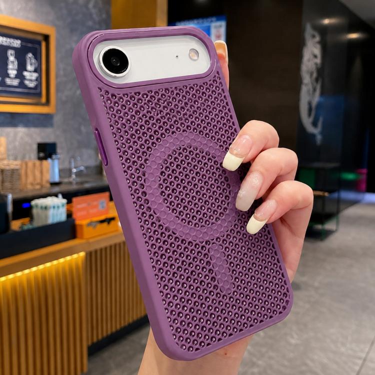 Custodia magnetica rinfrescante a nido d'ape per telefono, piacevole al tatto., For iPhone Air, For iPhone 16 Pro Max
