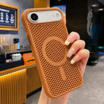 Custodia magnetica rinfrescante a nido d'ape per telefono, piacevole al tatto., For iPhone Air, For iPhone 16 Pro Max