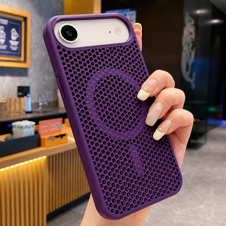 Custodia magnetica rinfrescante a nido d'ape per telefono, piacevole al tatto., For iPhone Air, For iPhone 16 Pro Max