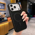 Custodia magnetica rinfrescante a nido d'ape per telefono, piacevole al tatto., For iPhone 17 Pro, For iPhone 17