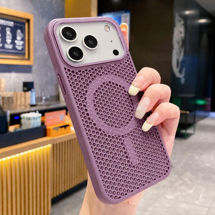 Custodia magnetica rinfrescante a nido d'ape per telefono, piacevole al tatto., For iPhone 17 Pro, For iPhone 17