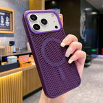 Custodia magnetica rinfrescante a nido d'ape per telefono, piacevole al tatto., For iPhone 17 Pro, For iPhone 17