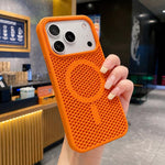 Custodia magnetica rinfrescante a nido d'ape per telefono, piacevole al tatto., For iPhone 17e / 16e, For iPhone 17 Pro Max