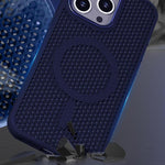 Custodia magnetica rinfrescante a nido d'ape per telefono, piacevole al tatto., For iPhone 15 Pro, For iPhone 15 Plus