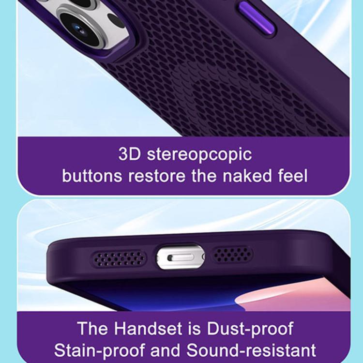 Custodia magnetica rinfrescante a nido d'ape per telefono, piacevole al tatto., For iPhone 14, For iPhone 14 Pro