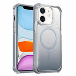 Custodia magnetica trasparente con effetto sfumato per telefono, For iPhone 12 Pro Max, For iPhone 12 Pro, For iPhone 11 Pro Max, For iPhone 11