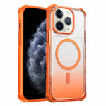 Custodia magnetica trasparente con effetto sfumato per telefono, For iPhone 12 Pro Max, For iPhone 12 Pro, For iPhone 11 Pro Max, For iPhone 11
