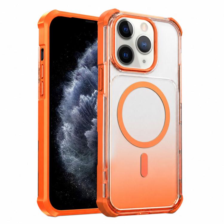 Custodia magnetica trasparente con effetto sfumato per telefono, For iPhone 12 Pro Max, For iPhone 12 Pro, For iPhone 11 Pro Max, For iPhone 11
