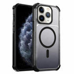 Custodia magnetica trasparente con effetto sfumato per telefono, For iPhone 12 Pro Max, For iPhone 12 Pro, For iPhone 11 Pro Max, For iPhone 11