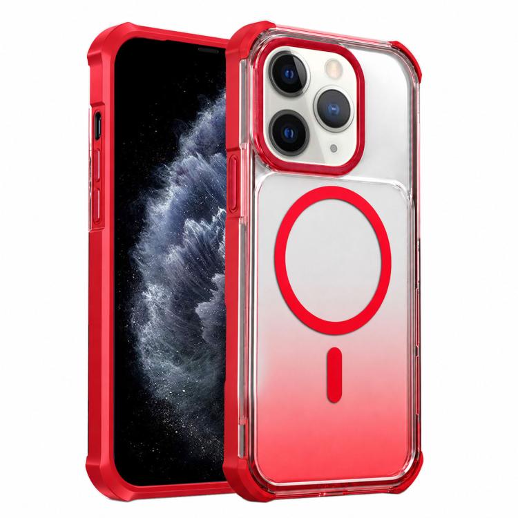 Custodia magnetica trasparente con effetto sfumato per telefono, For iPhone 12 Pro Max, For iPhone 12 Pro, For iPhone 11 Pro Max, For iPhone 11